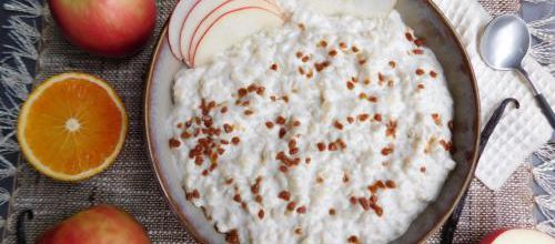 Riz au lait aux pommes caramélisées 