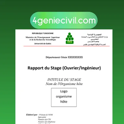 Modèle rapport de stage  word