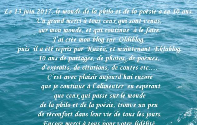 10 ans dèjà...