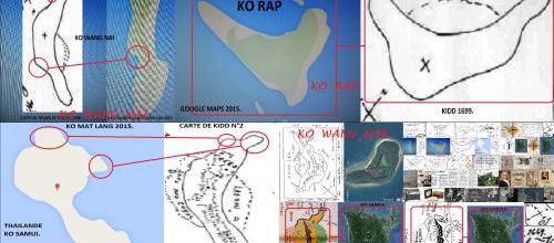 Les concordances avec les îles de l’Archipel de TALING NGAM et les cartes aux trésors découvertes par Hubert Palmer dans les années trente.(Albert Fagioli)
