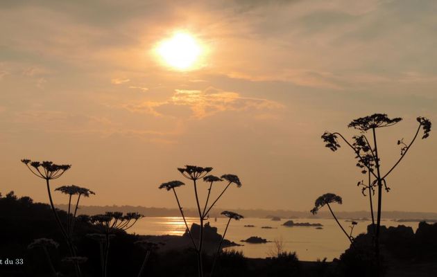 coucher de soleil sur Bréhat
