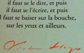 D'abord il faut s'aimer, et puis il faut se le dire ...