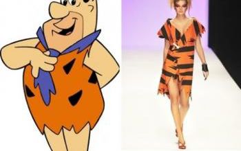 mode fashion comic books fred flintstone jeremy scott