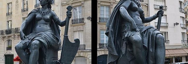 Parvis du Musée d'Orsay : les six continents : L'Amérique du Nord