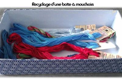 Recyclage d'une boîte à mouchoirs 2