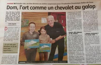 DOM ART "CHEVALET AU GALOP"