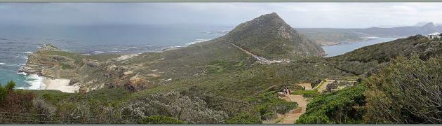Panorama sur Cape Peninsula vue du sommet de Cape Point - Afrique du Sud