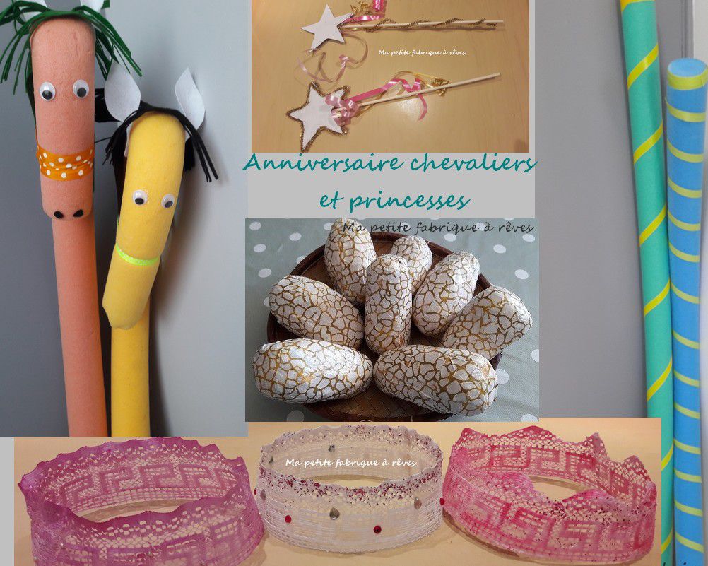 Organiser un anniversaire chevalier, dragon et princesse. Tout la décoration, l'invitation, l'animation, les jeux, les tutos