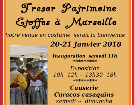 Trésor de patrimoine les 20 et 21 janvier 2018