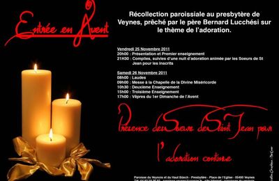 Entrée en Avent - 25 novembre 2011 - affiche