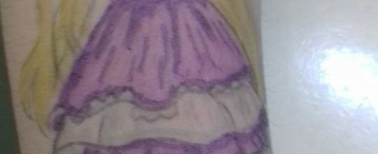 Dessin sur les bras maggle 