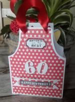 Scrap- Ensemble  Boite Tablier et Boite à explosion  Gâteau Anniversaire