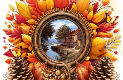 Carte Harmonie d'automne - Bon mercredi