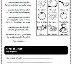 Un enfant m'a dit...