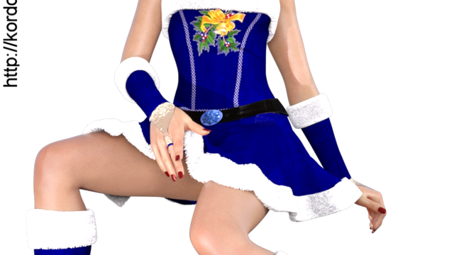 Tube de mère Noël stylisée (render-image)