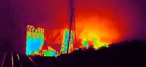 Vision spectrale de la centrale de Fukushima sur webcam 