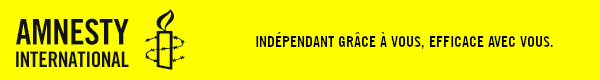 Amnesty International m'écrit. MERCI !
