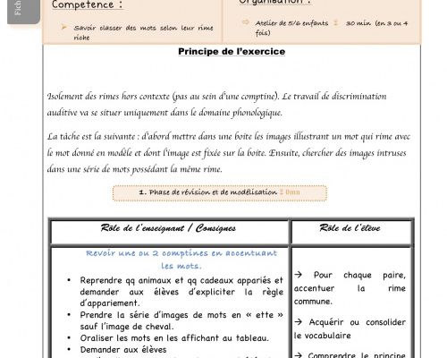 Séance n°4 sur les RIMES