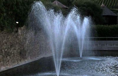 un jet d'eau en Alsace
