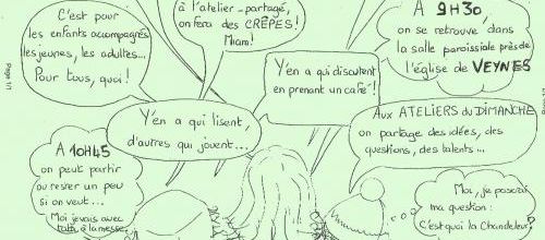 Bienvenue aux ateliers du Dimanche 03 Fevrier au Presbytère de Veynes dès 09h30