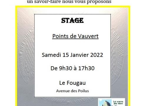 Stage de boutis : initiation au point de Vauvert