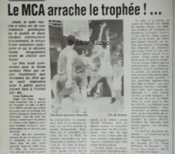 1993 MCA Vainqueur de la Coupe d'Algérie