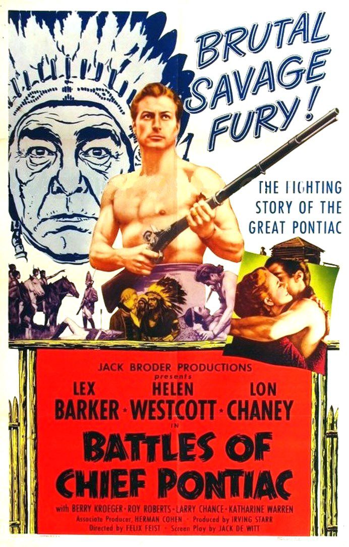 BATTLES OF CHIEF PONTIAC BOX OFFICE USA 1952