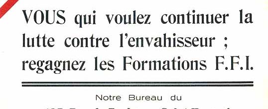 Forces françaises de l'intérieur, (FFI)