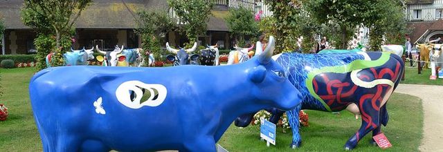 La Cow Parade à Deauville