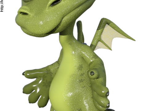 Image de petit dragon (tube-poser)