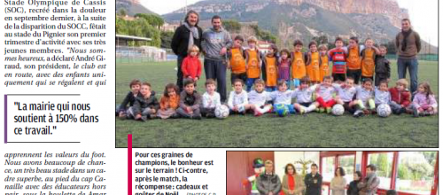 Cassis : Les petits fouteux du SOC s'éclatent à Noël