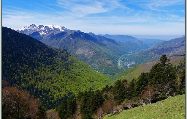 "Circuit ours" sur les hauteurs du village frontalier (Haute-Garonne France / Val d'Aran Espagne)  de Fos - 31