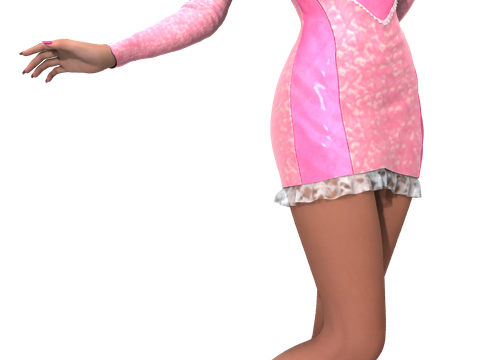 Tube de manga Valentine (render-image)