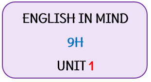 9H ANGLAIS : Etiquettes UNIT 1