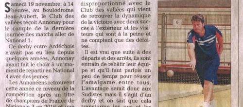 Le Dauphiné du 17 novembre 2017