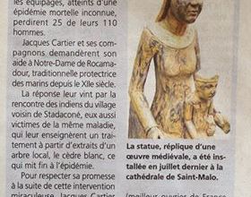 Hommage à Notre Dame de ROCAMADOUR et à Jacques CARTIER à Saint-Malo