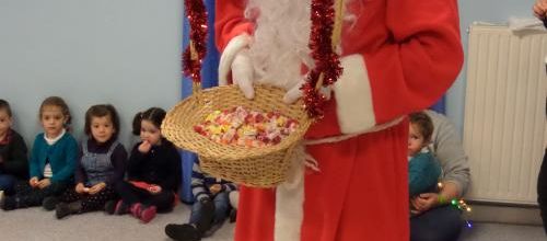 Le Père Noël à l'école