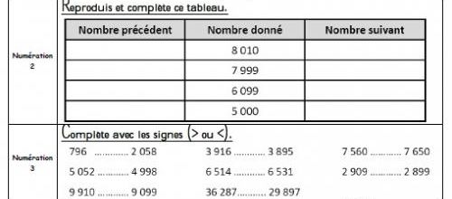 Banque exercices mathématiques cm1-cm2