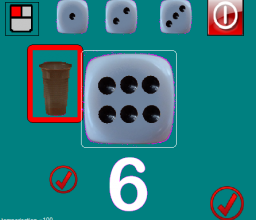 I_Dès : jeu de 1 à 3 dès, accessible en mode souris, survol et défilement