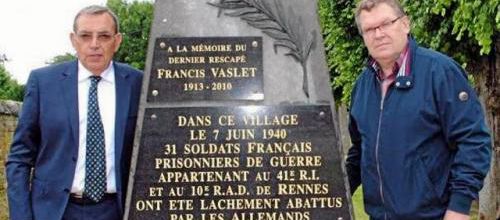 Théodore Delatouche réchappé d'un massacre ( Article Ouest France du 23 juin 2016 )