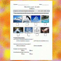 Evaluation les différents états de l'eau