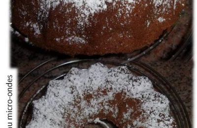 Génoise au chocolat au micro-ondes en 5 min