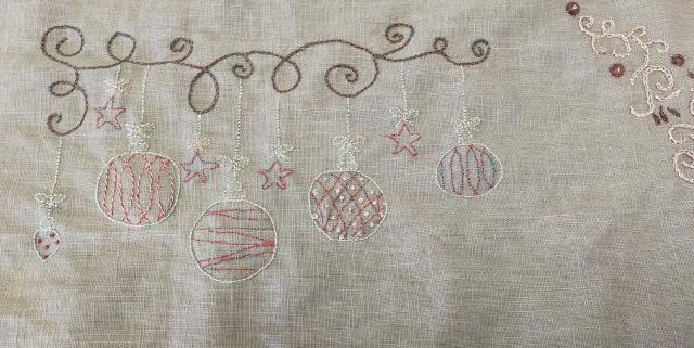 Les centres de table brodés