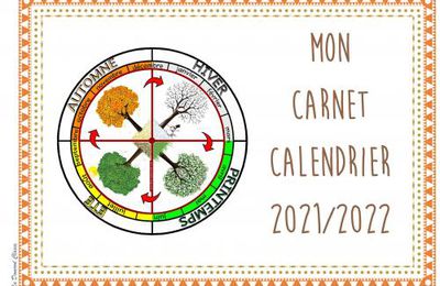 Carnet calendrier 2021/2022