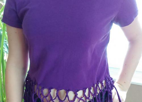 Un T-shirt à franges à faire soi-même