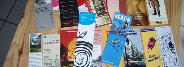 Des marque-pages de la part de Fred