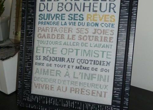 Règles du bonheur, vos ouvrages