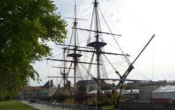 Les dernières vergues de l'Hermione