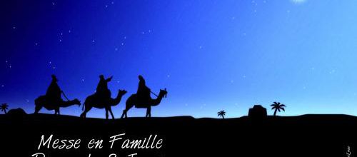 Messe en famille - 8 janvier - affiche