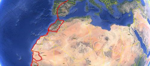 2023 Itinéraire Direction  le Soleil en Afrique 